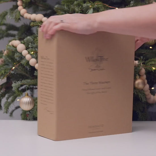 Willow Tree The Three Wisemen nativity figurines unboxing video showing original packaging and hand-painted resin figures